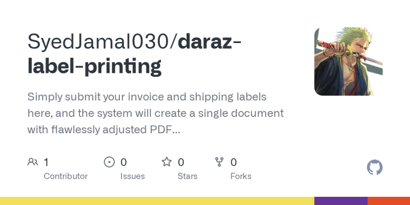 Daraz Label Generator - Desktop App