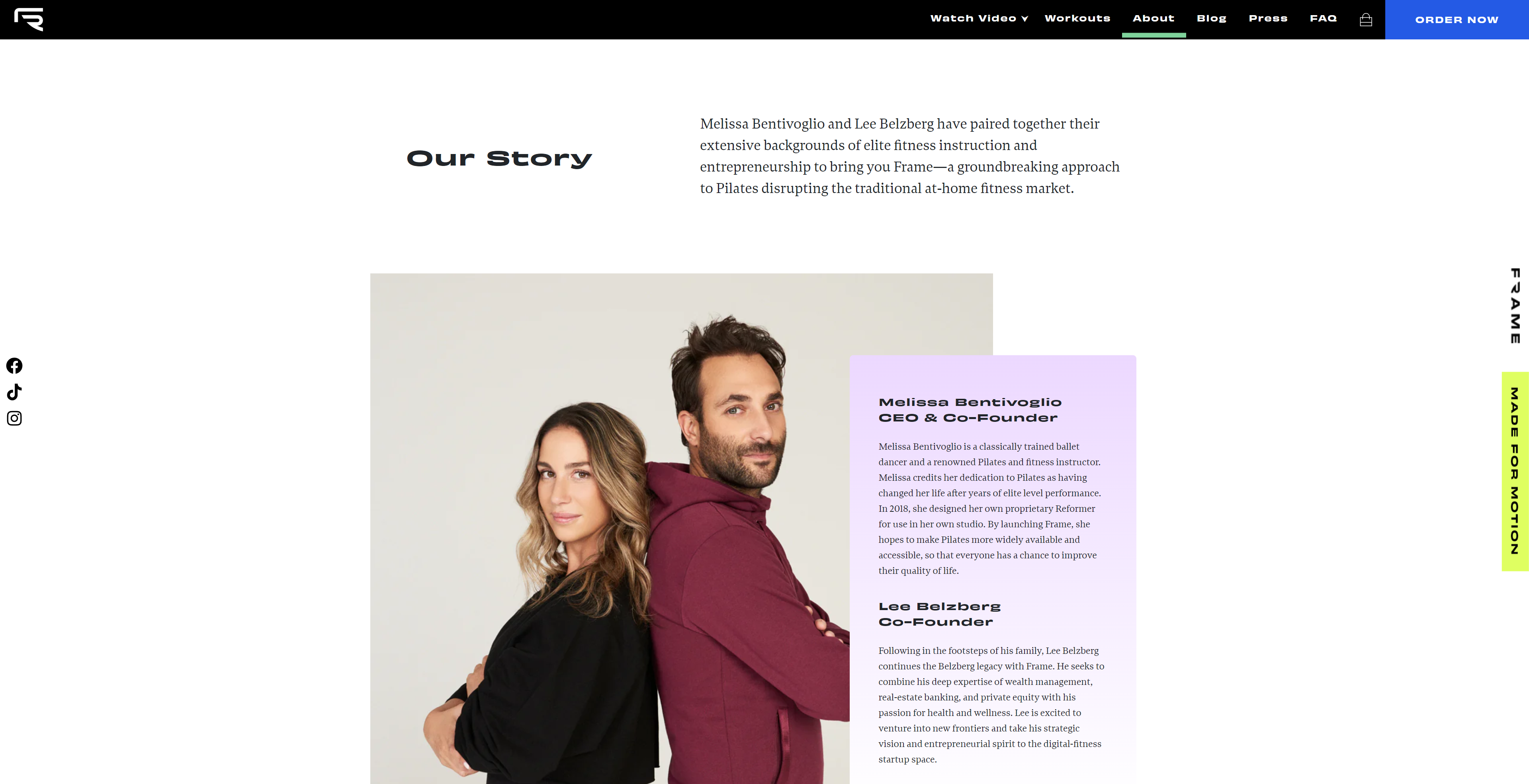 Frame Fitness - E-commerce & HealthTech