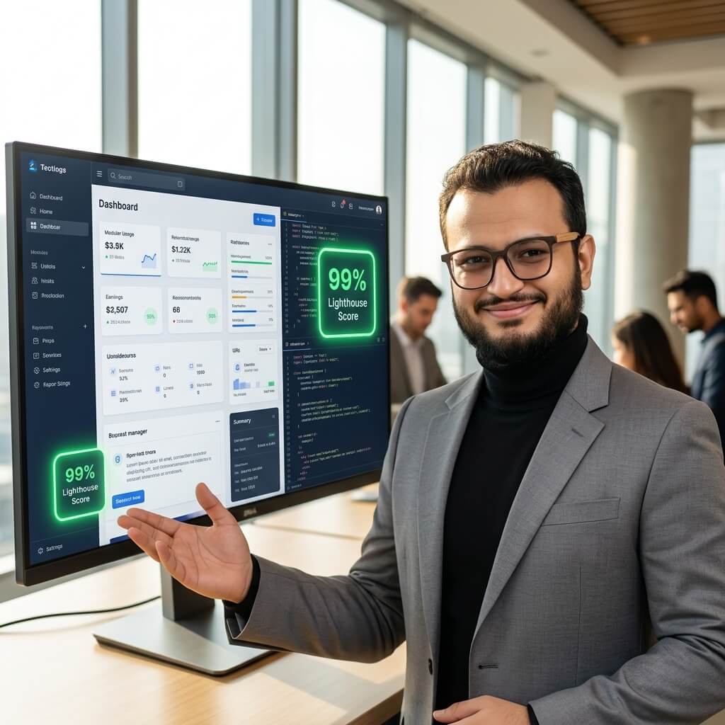 Senior frontend engineer demonstrating full-stack web application features